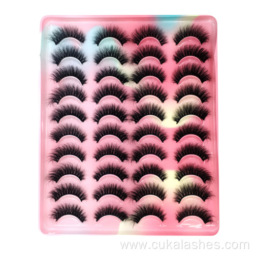 vegan fake eyelashes thick 20 pairs lashes sets